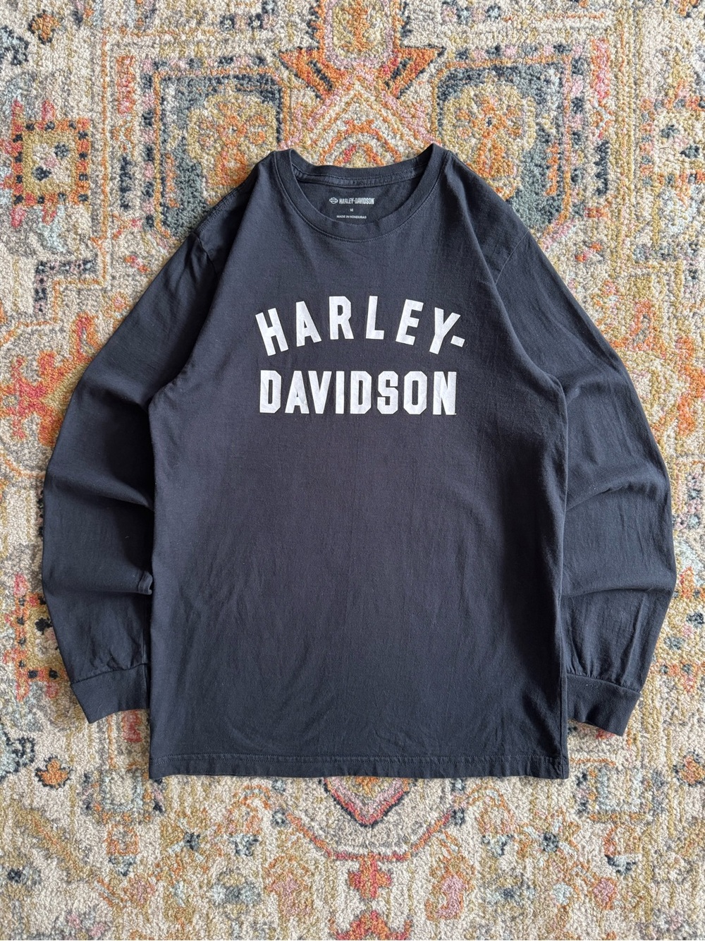 Harley-Davidson Men's Black Long Sleeve Logo Tee